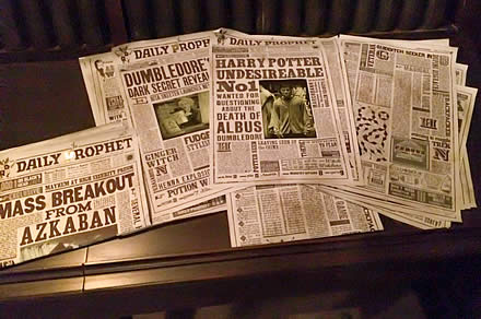 Newspapers in Diagon Alley