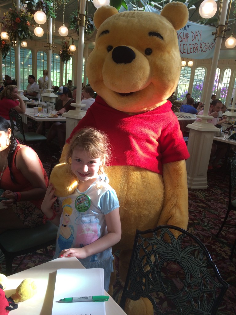 Meeting Winnie The Pooh at Crystal Palace