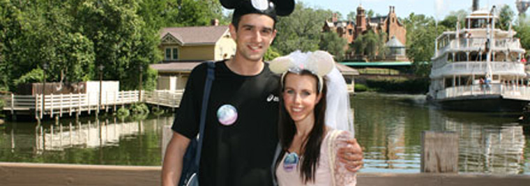 Couple at Disney World Florida