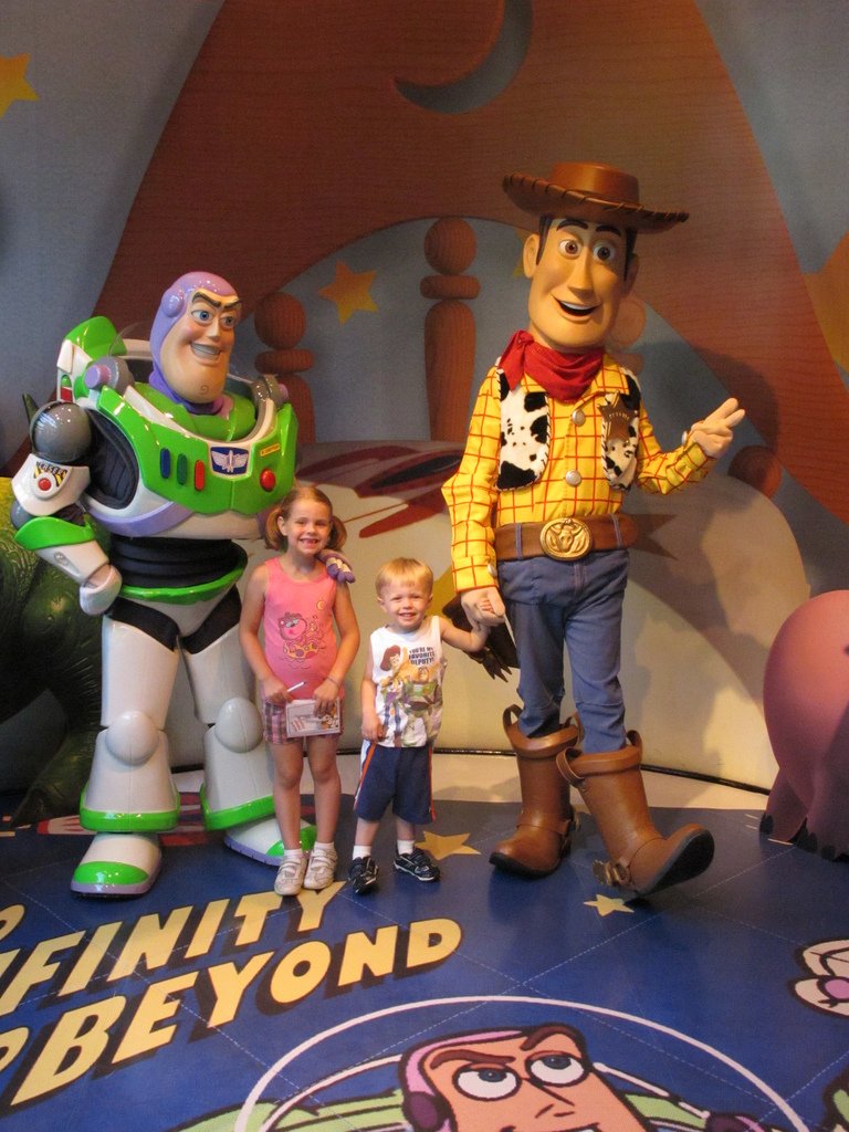 Meeting Buzz and Woody