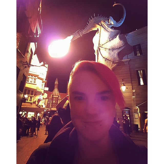 Diagon Alley Dragon Selfie